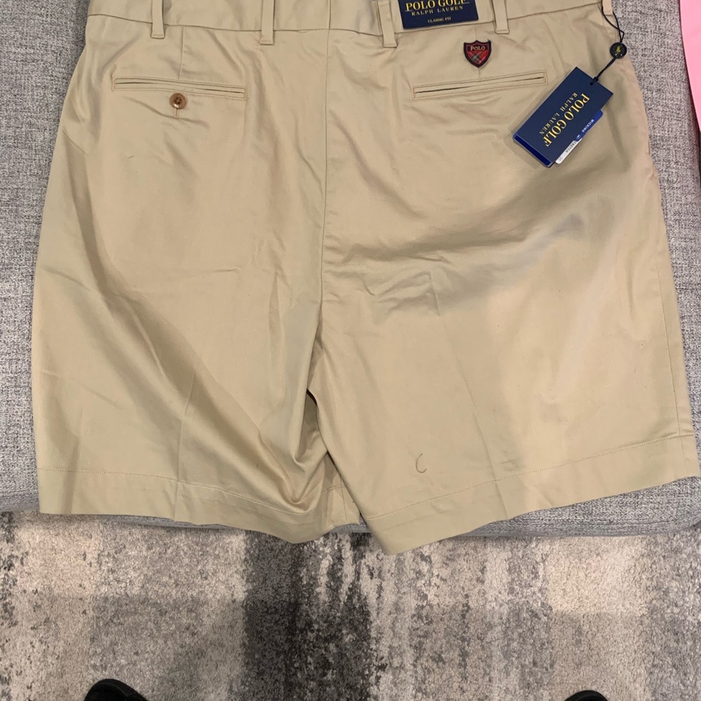 Ralph Lauren Polo Golf Men’s Khaki Flat-Front Performance Shorts